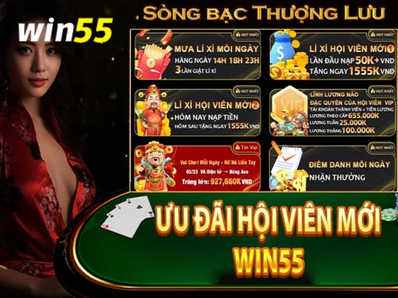 Hàng ngày khuyến mãi tại WIN55 đang chờ bạn